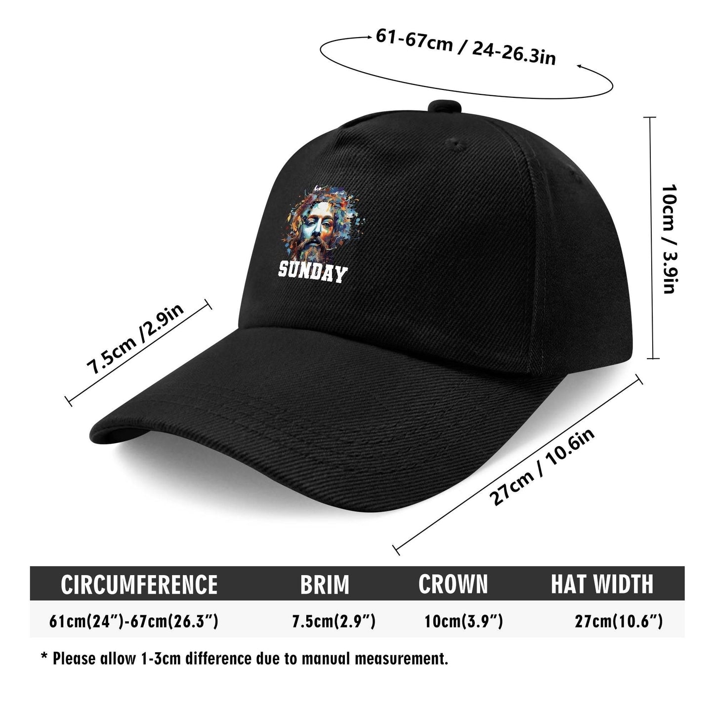 Front Printed Baseball Cap - WePrint
