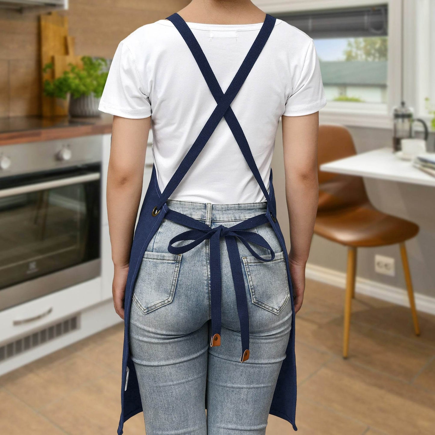 Unisex Canvas Cross Back Chef Apron - WePrint