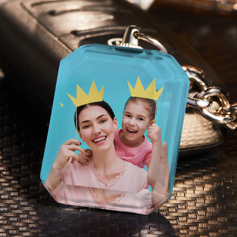 Customized Double Side Crystal Keychain With 2 Photos - WePrint