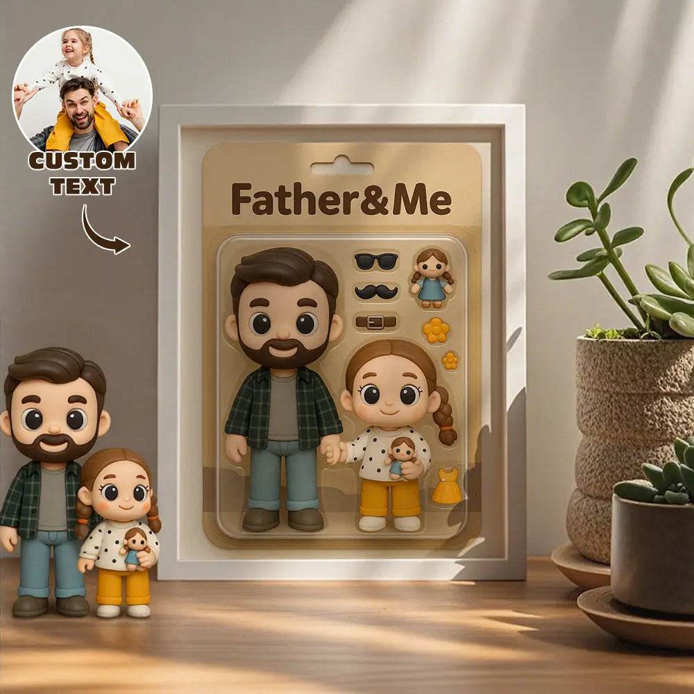 Fully Body Custom Action Figure Portraits Toy Box Art | Custom Photo Cartoon Style Frame Decorations Flat Printed Image in Reality - WePrint
