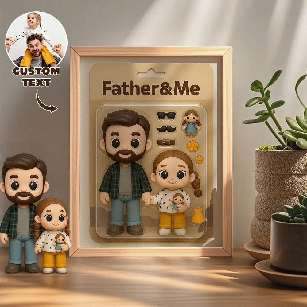 Fully Body Custom Action Figure Portraits Toy Box Art | Custom Photo Cartoon Style Frame Decorations Flat Printed Image in Reality - WePrint