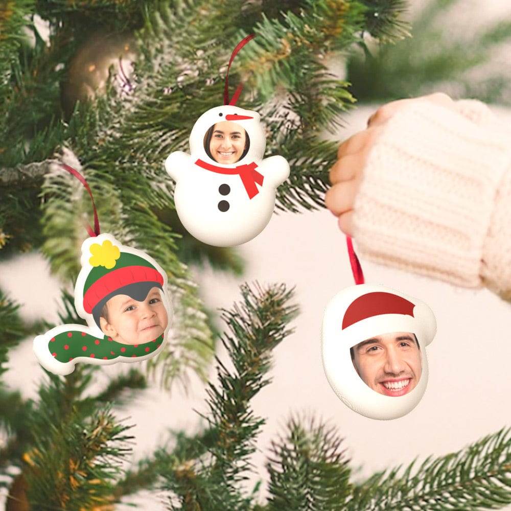 Custom Christmas Ornament Hanging Doll Decoration for Funny Christmas Gift 3 Pcs - WePrint