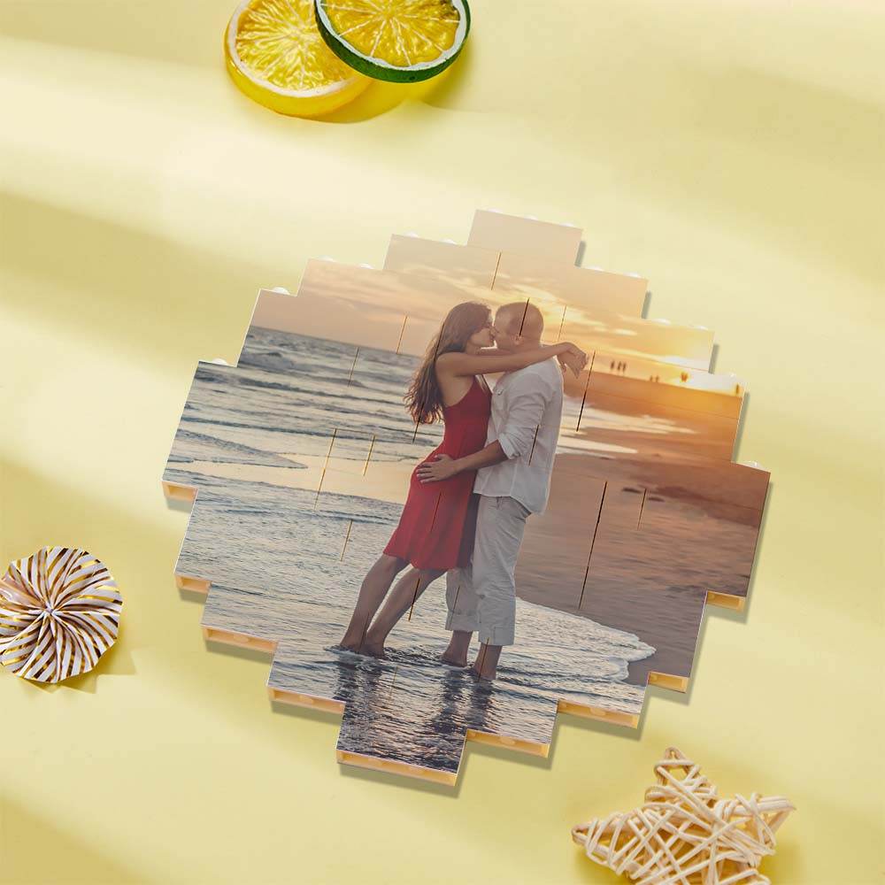 Custom Music Code Building Block Personalized Photo Brick Puzzles - WePrint
