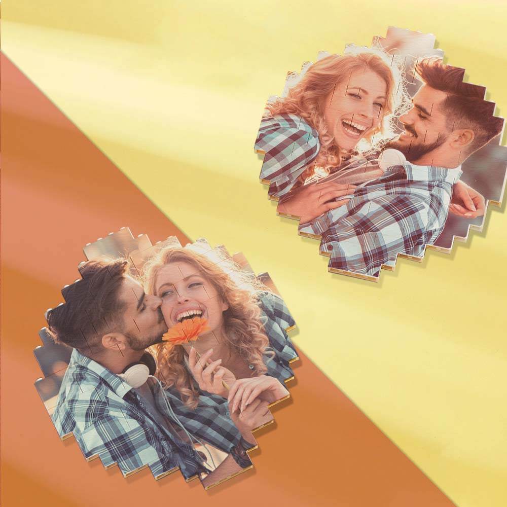 Custom Music Code Building Block Personalized Photo Brick Puzzles - WePrint