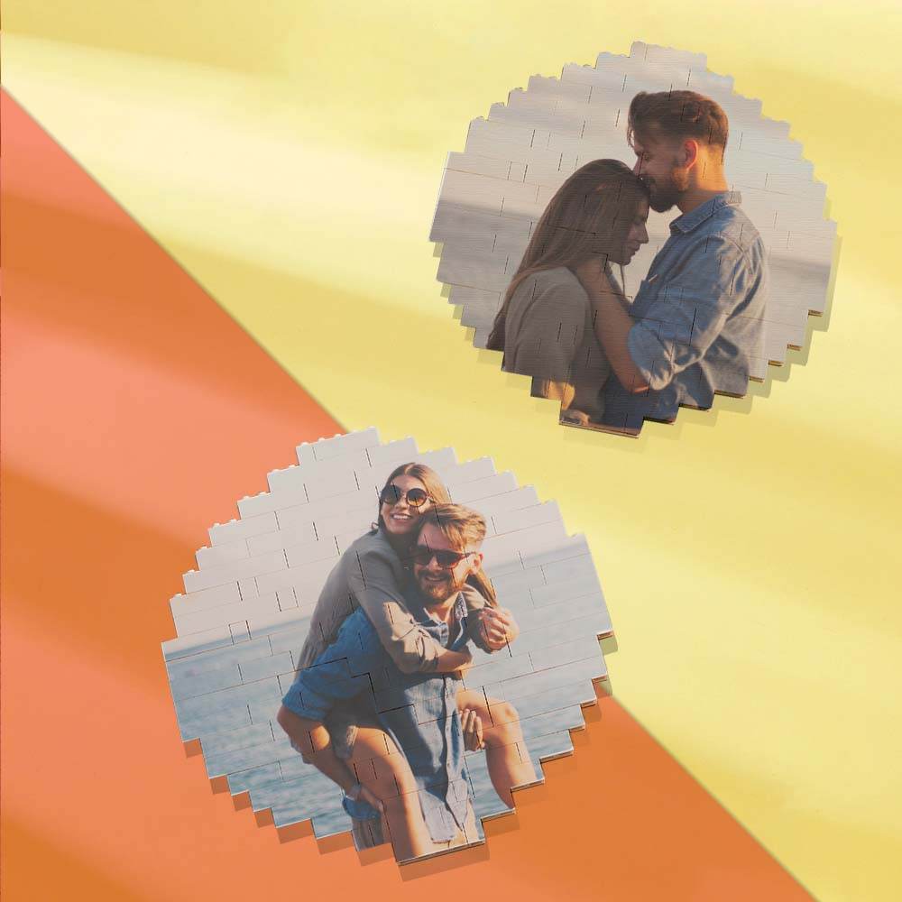 Custom Music Code Building Block Personalized Photo Brick Puzzles - WePrint