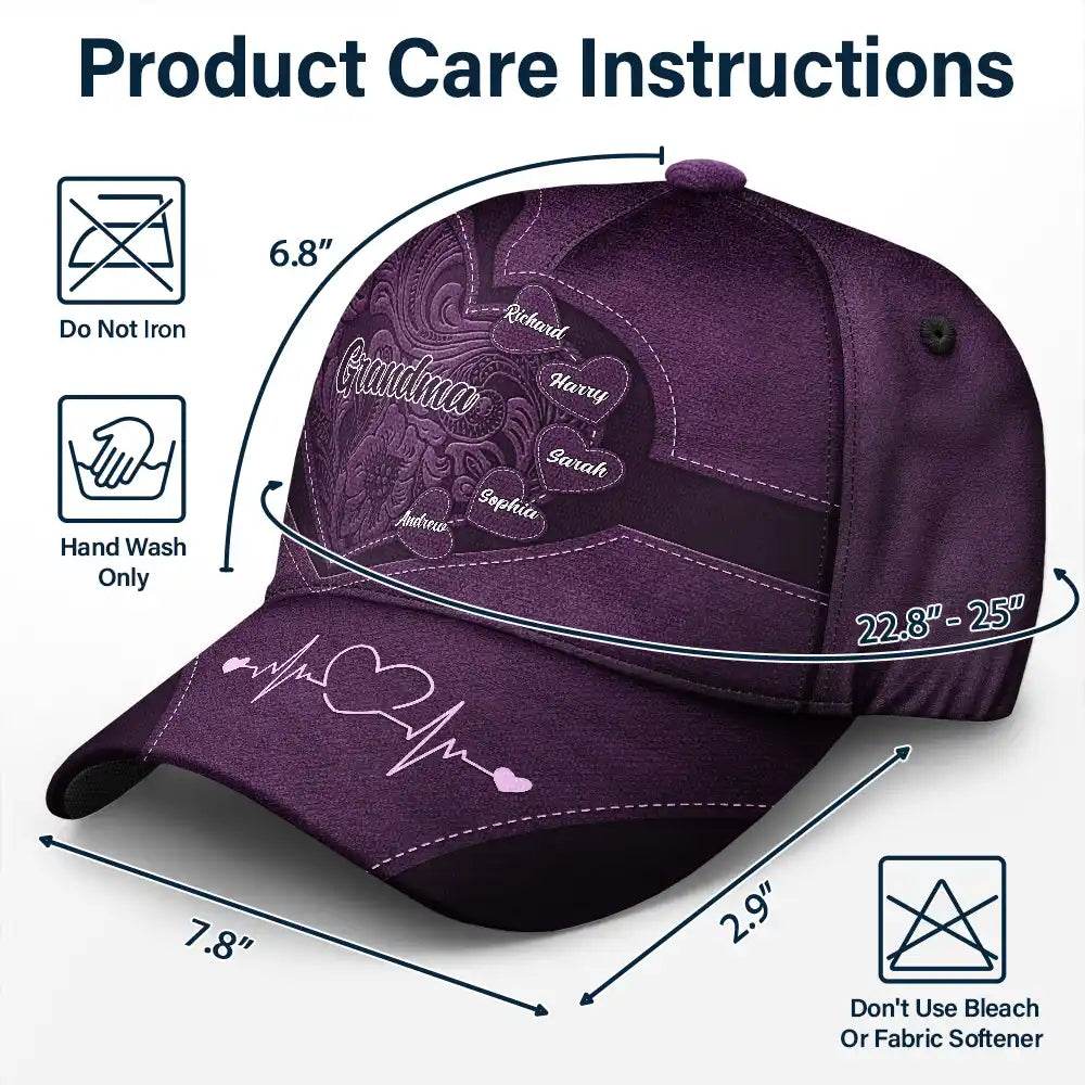 Grandma's Little Sweethearts - Personalized Classic Cap - WePrint