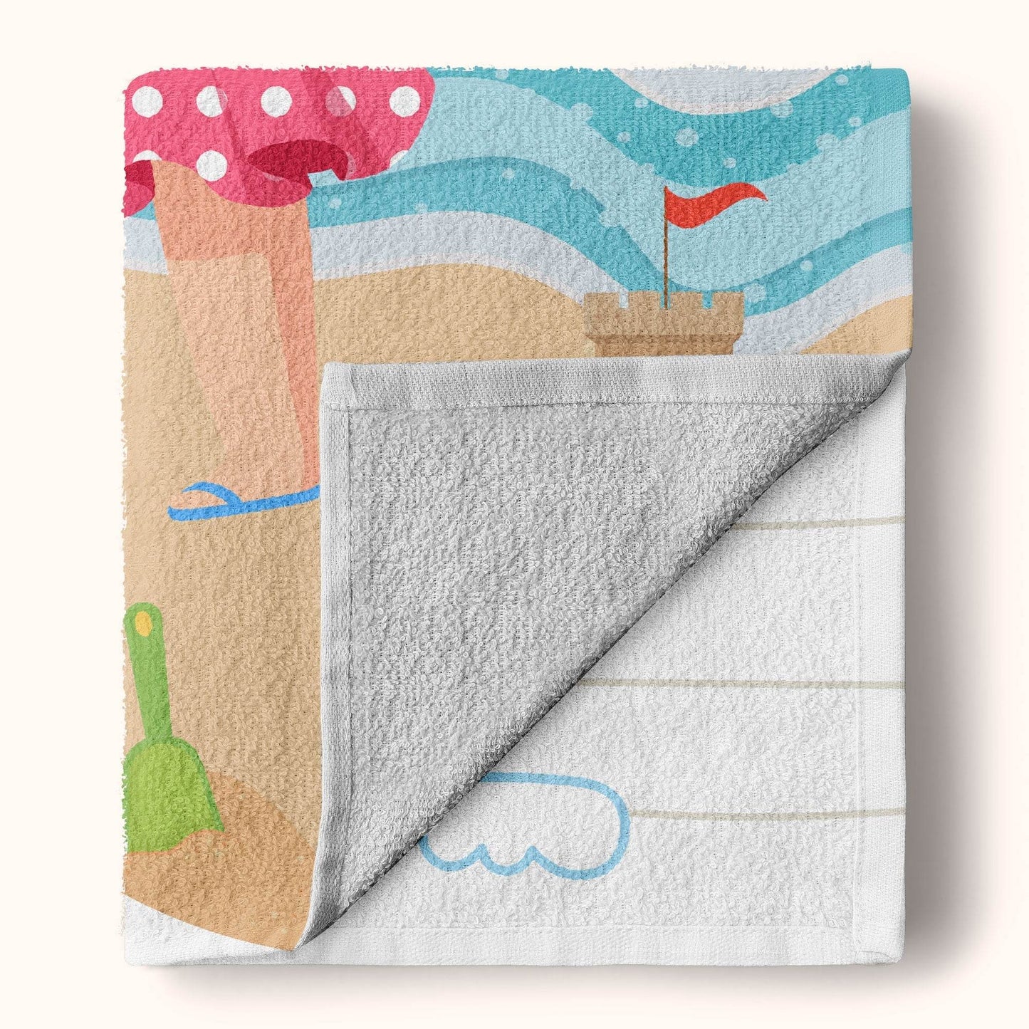 Kid On The Beach - Personalized Beach Towel - WePrint