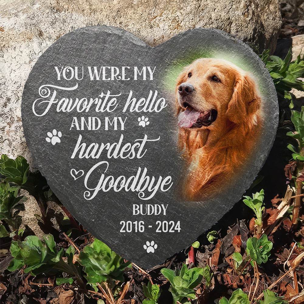 Loss Of Dog - Personalized Custom Pet Memorial Stone - WePrint