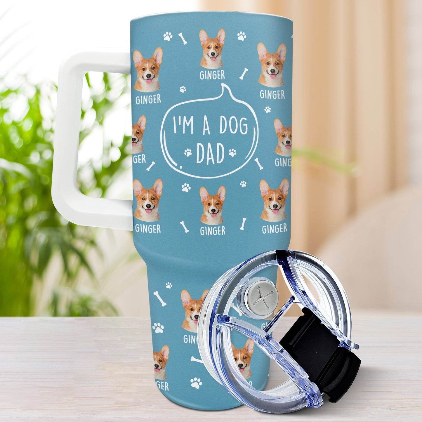 Custom Photo I'm A Dog Person - Gift For Dog Mom, Dog Dad, Dog Lovers - Personalized 40oz Tumbler With Straw - WePrint