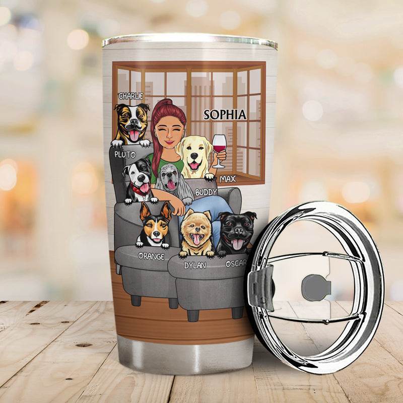 Thank You Best Dog Mom Ever - Mother Gift - Personalized Custom Tumbler - WePrint