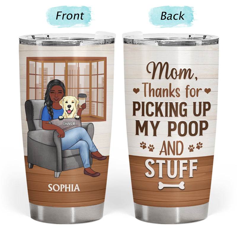 Thank You Best Dog Mom Ever - Mother Gift - Personalized Custom Tumbler - WePrint