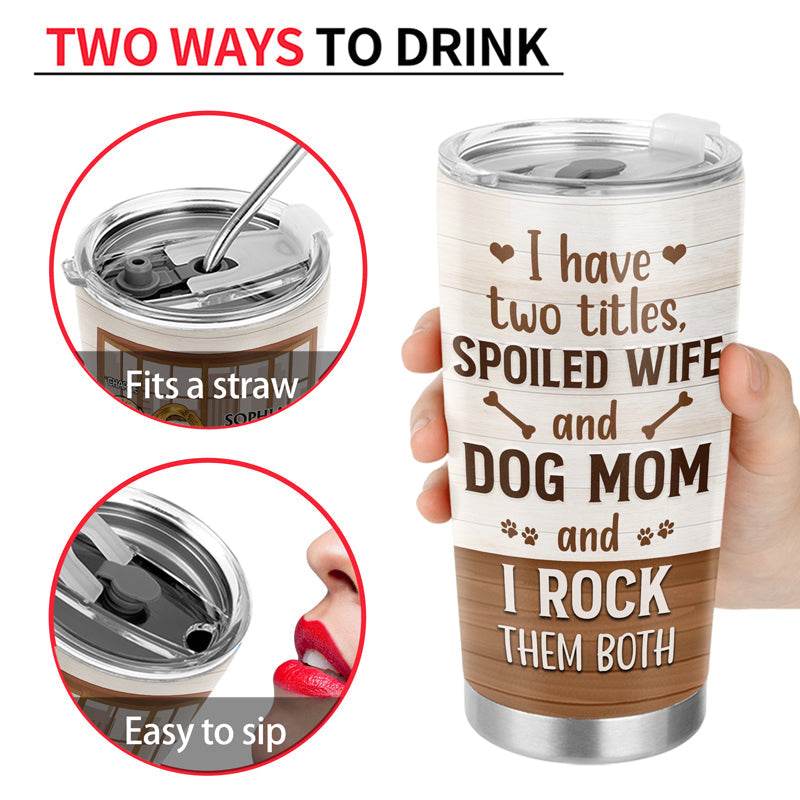 Thank You Best Dog Mom Ever - Mother Gift - Personalized Custom Tumbler - WePrint