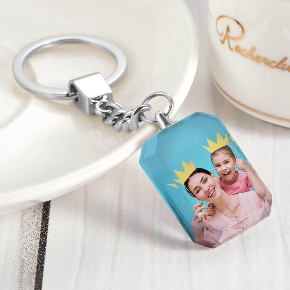 Customized Double Side Crystal Keychain With 2 Photos - WePrint