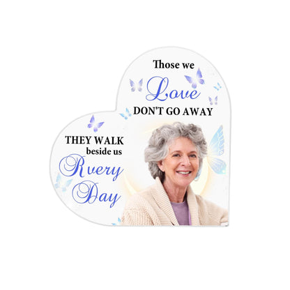 Heart Shaped Acrylic Keepsake Ornament - Memorial - WePrint