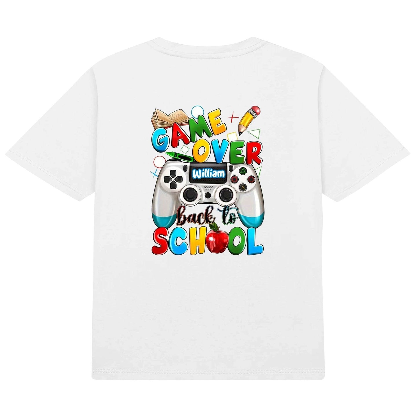 Kid's Cotton Double Sided Printing T-Shirt - Back to School - WePrint