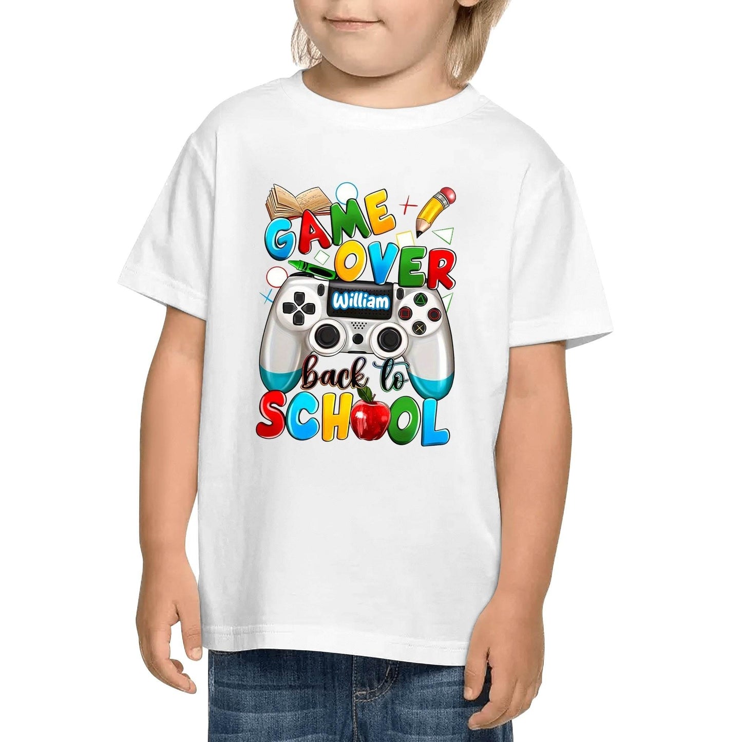 Kid's Cotton Double Sided Printing T-Shirt - Back to School - WePrint