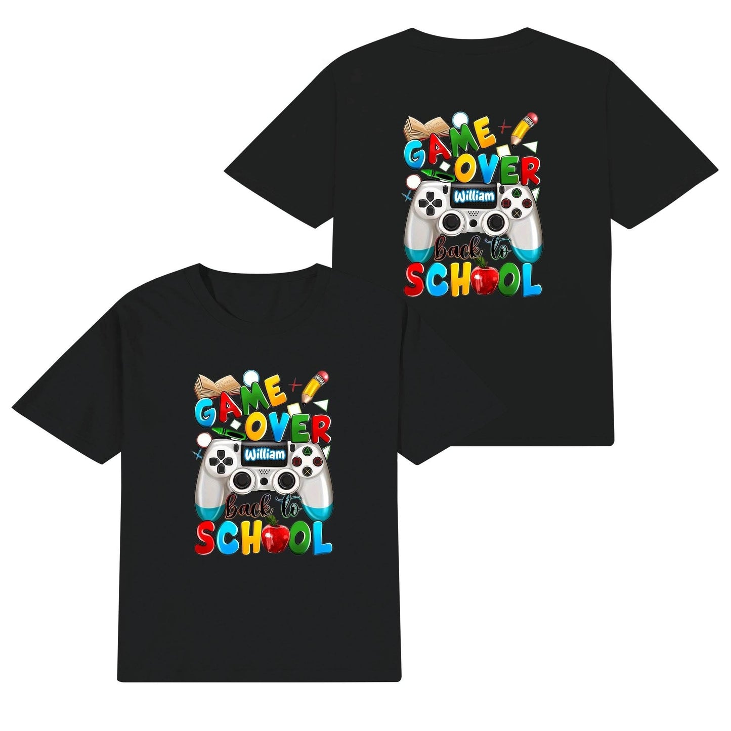 Kid's Cotton Double Sided Printing T-Shirt - Back to School - WePrint