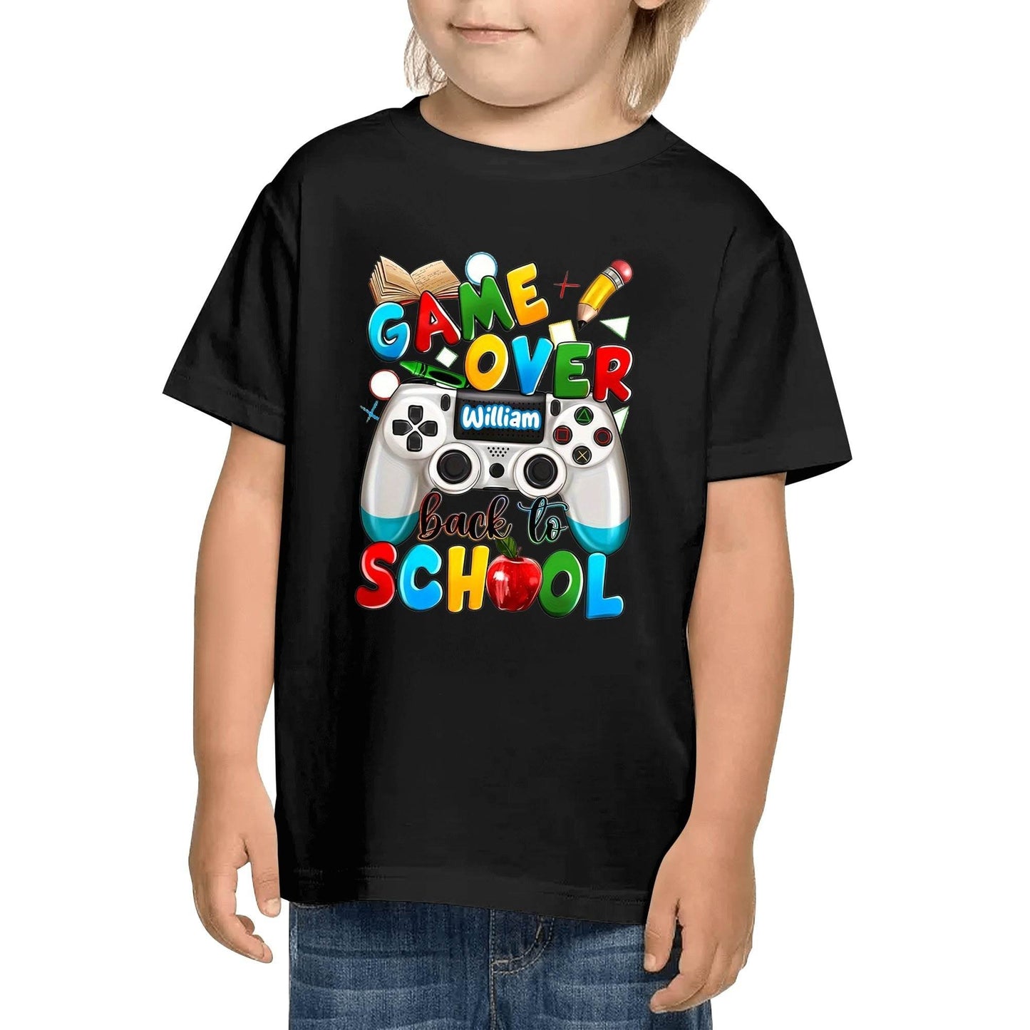 Kid's Cotton Double Sided Printing T-Shirt - Back to School - WePrint