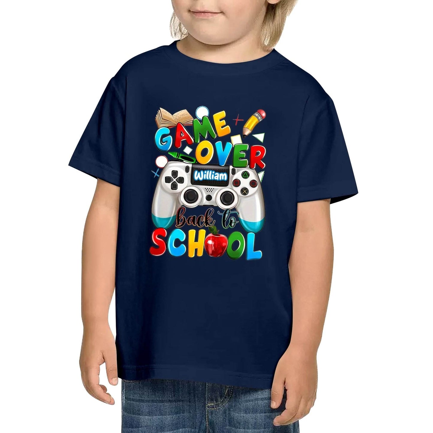 Kid's Cotton Double Sided Printing T-Shirt - Back to School - WePrint