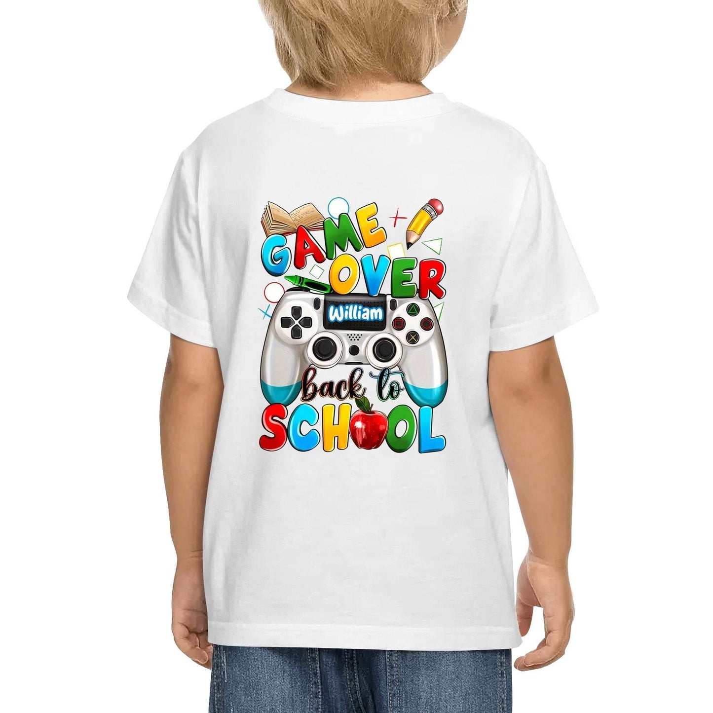Kid's Cotton Double Sided Printing T-Shirt - Back to School - WePrint