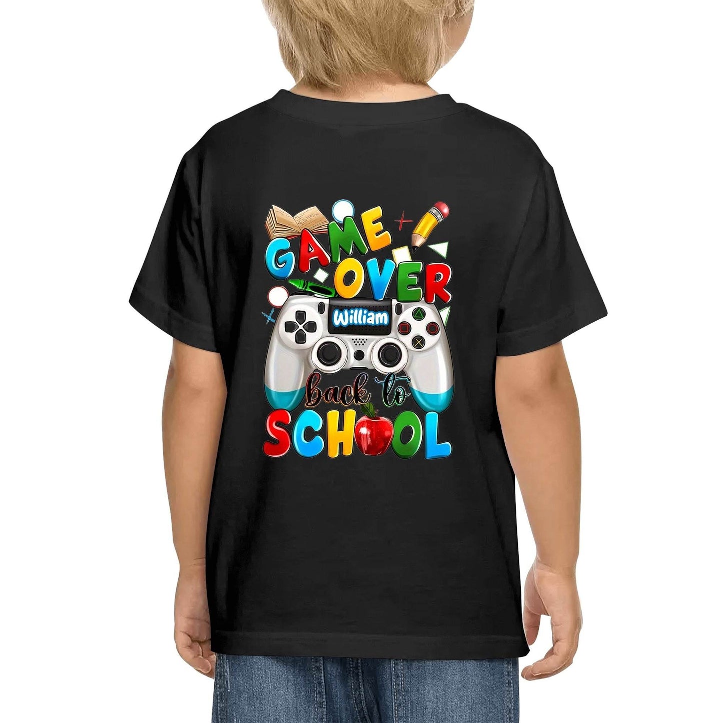 Kid's Cotton Double Sided Printing T-Shirt - Back to School - WePrint
