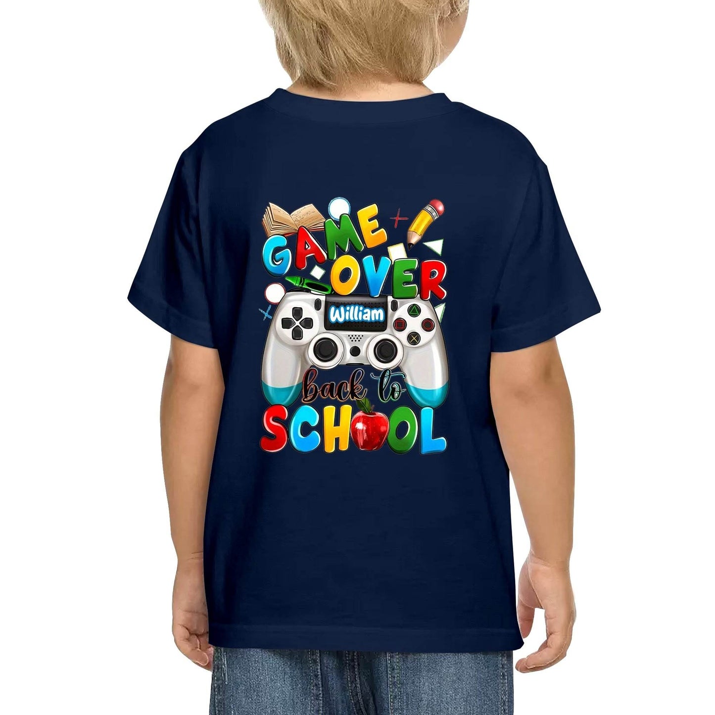 Kid's Cotton Double Sided Printing T-Shirt - Back to School - WePrint