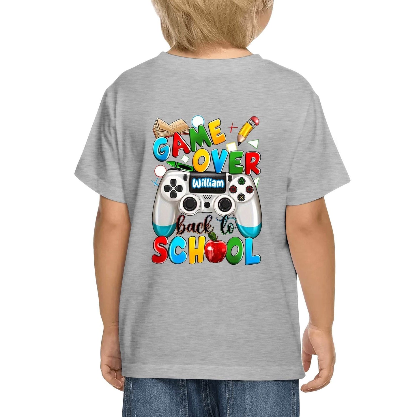 Kid's Cotton Double Sided Printing T-Shirt - Back to School - WePrint
