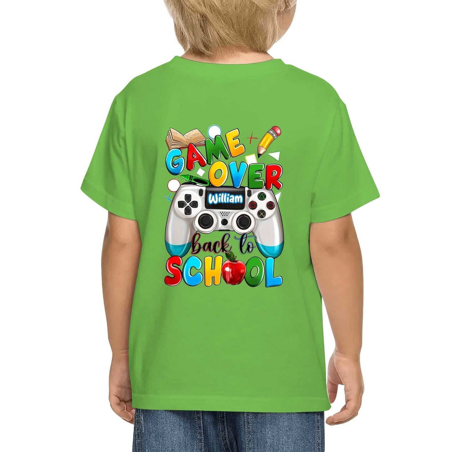 Kid's Cotton Double Sided Printing T-Shirt - Back to School - WePrint
