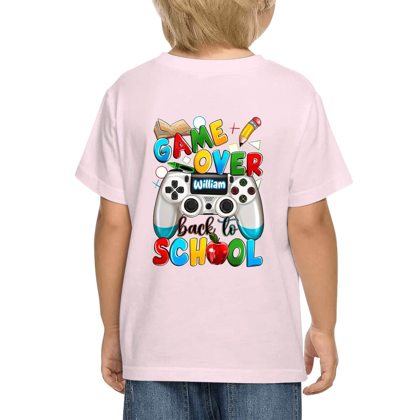 Kid's Cotton Double Sided Printing T-Shirt - Back to School - WePrint