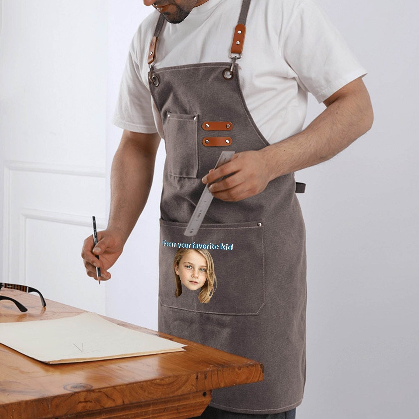 Canvas Chef Aprons with Large Pockets - WePrint
