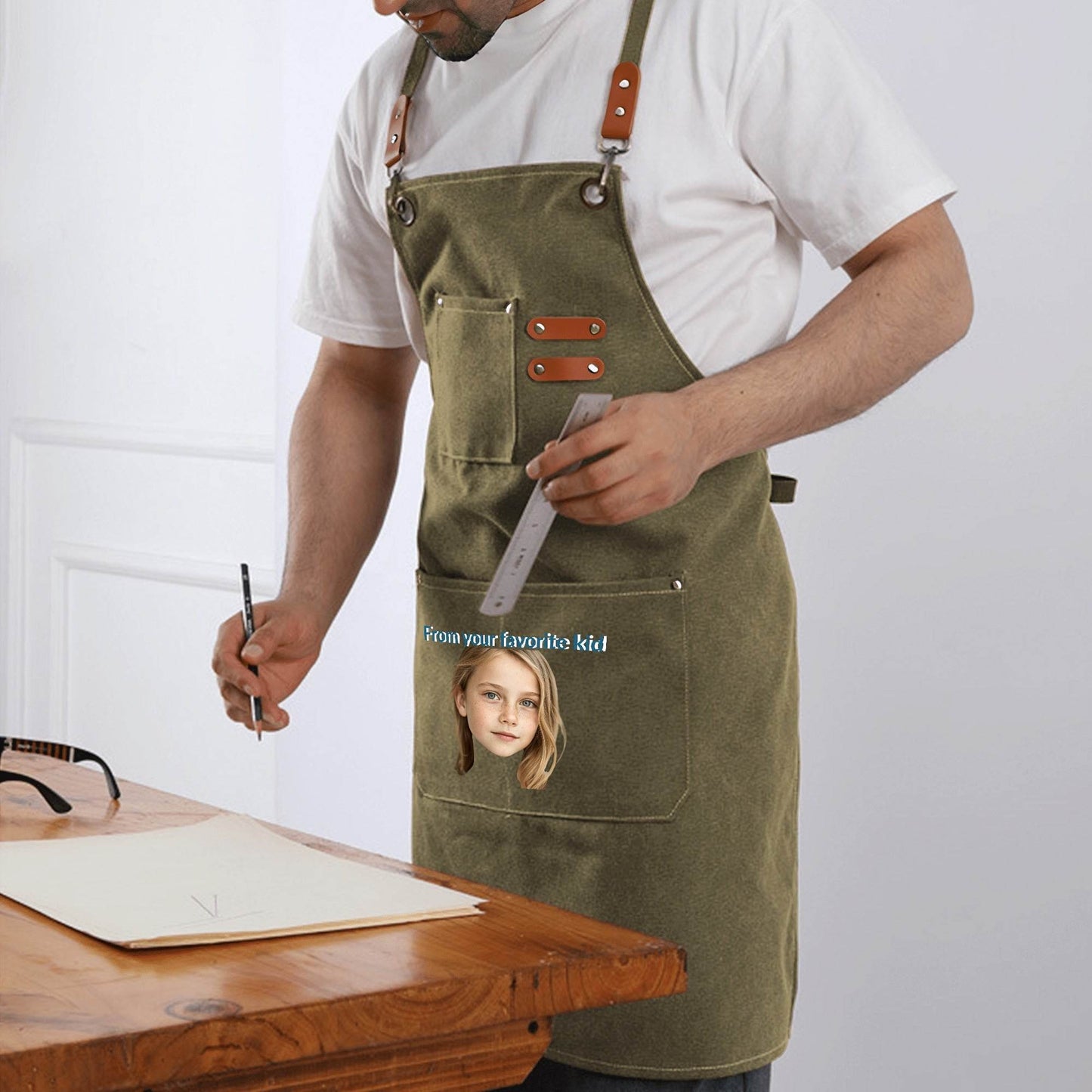Canvas Chef Aprons with Large Pockets - WePrint