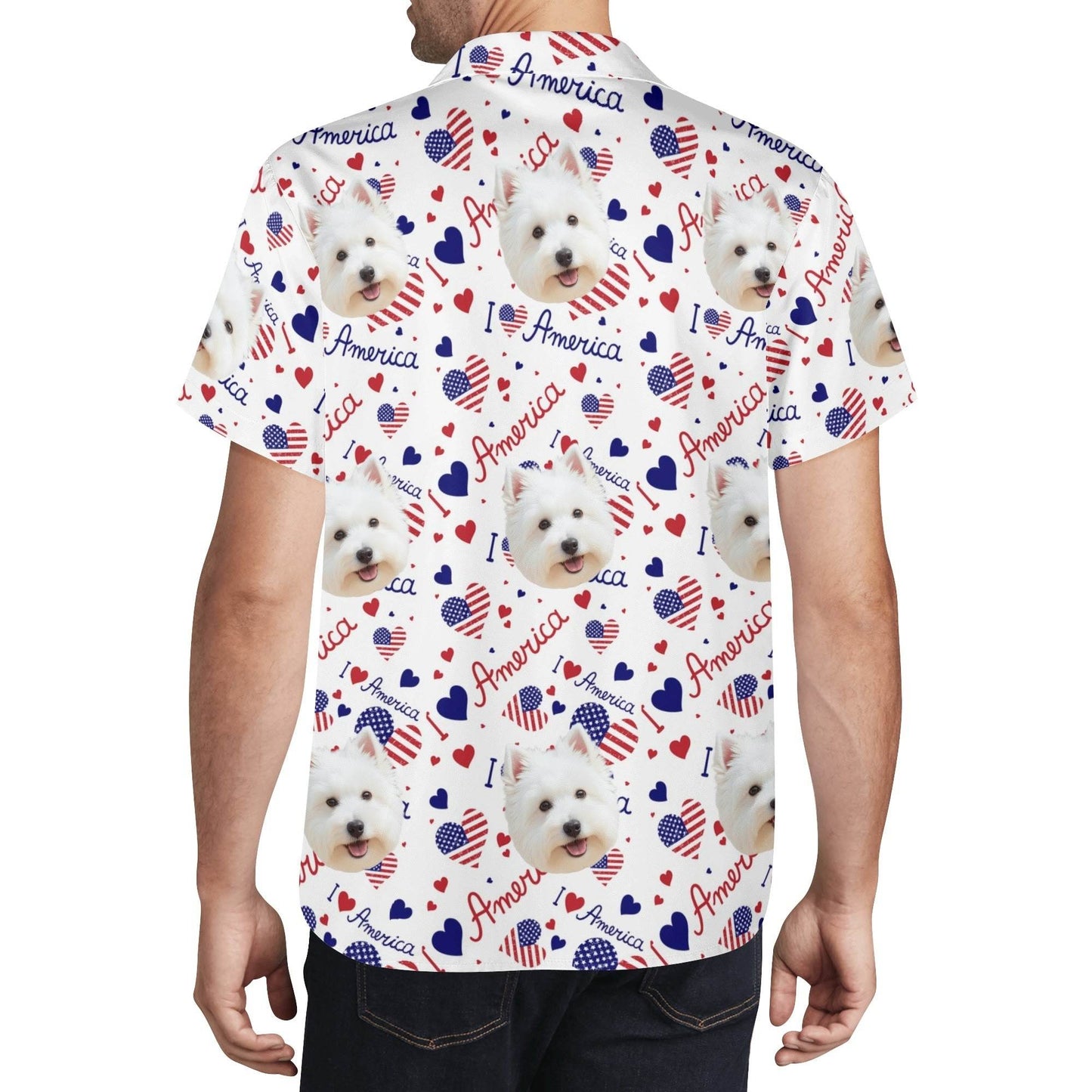 Men's Hawaiian Shirt - Snapshot Pattern - WePrint