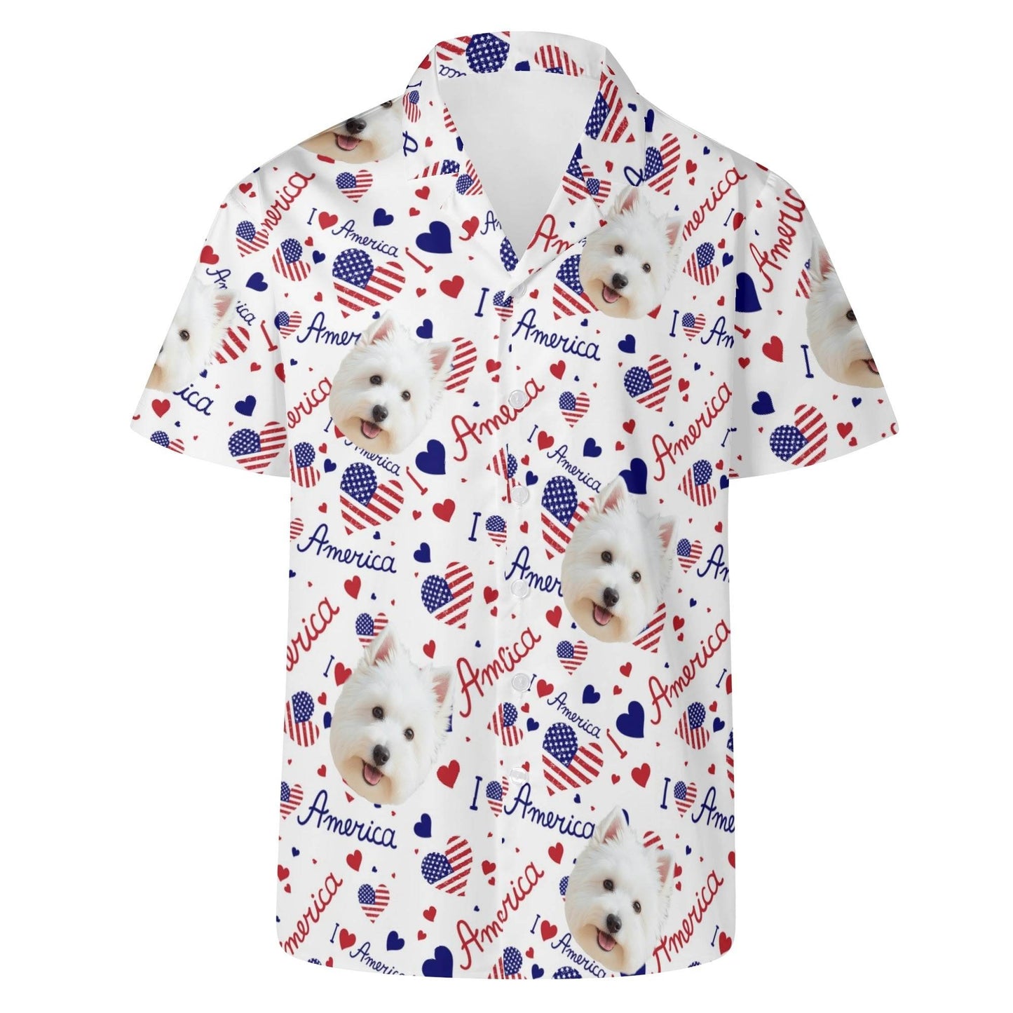Men's Hawaiian Shirt - Snapshot Pattern - WePrint