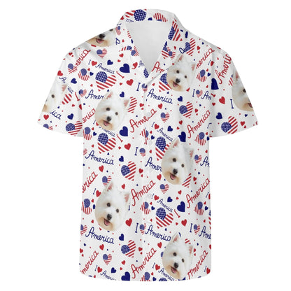 Men's Hawaiian Shirt - Snapshot Pattern - WePrint