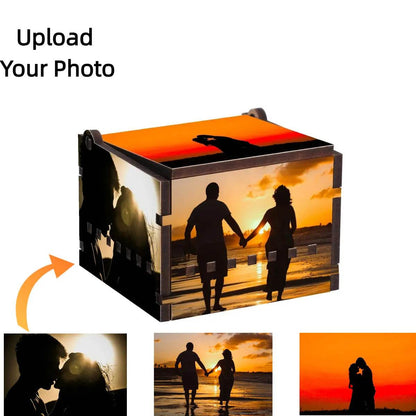 Wooden Music Box Gift with Photos - WePrint