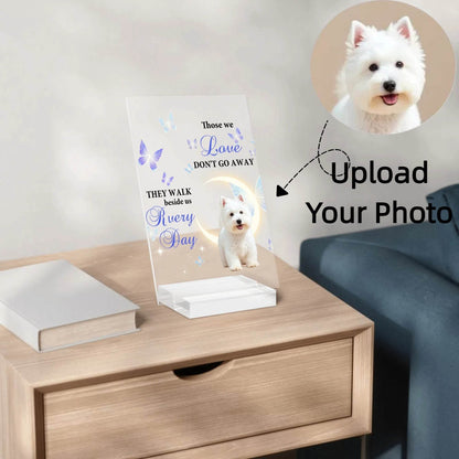 Acrylic Table Signs Stand with Base - Memorial Theme - WePrint