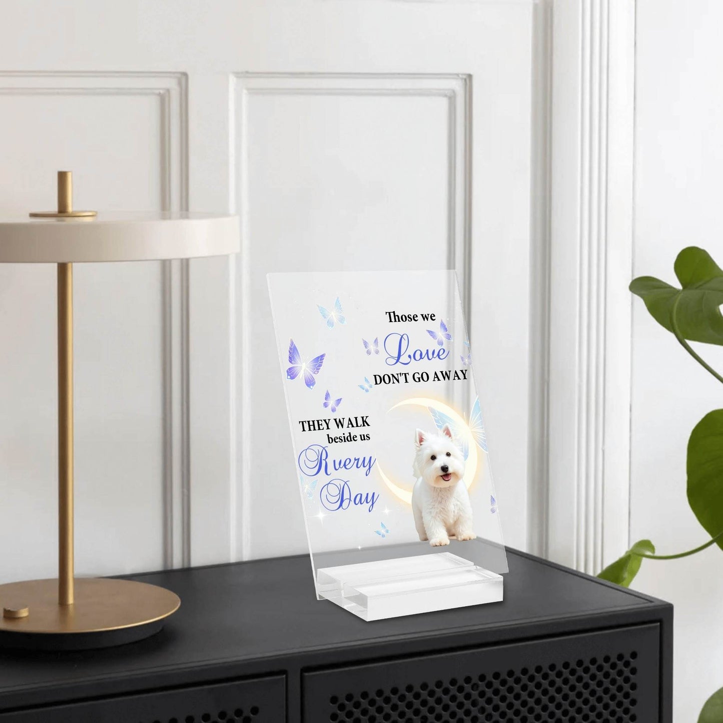 Acrylic Table Signs Stand with Base - Memorial Theme - WePrint