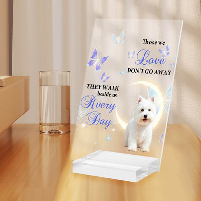 Acrylic Table Signs Stand with Base - Memorial Theme - WePrint