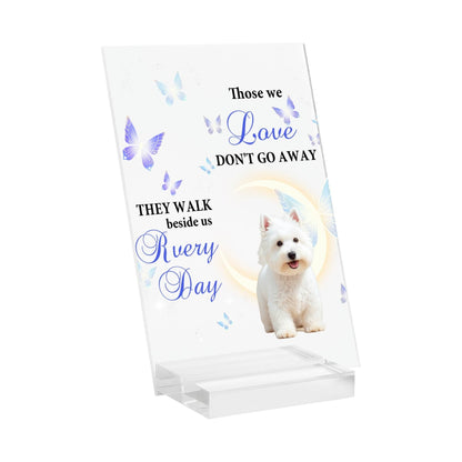 Acrylic Table Signs Stand with Base - Memorial Theme - WePrint