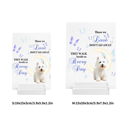 Acrylic Table Signs Stand with Base - Memorial Theme - WePrint