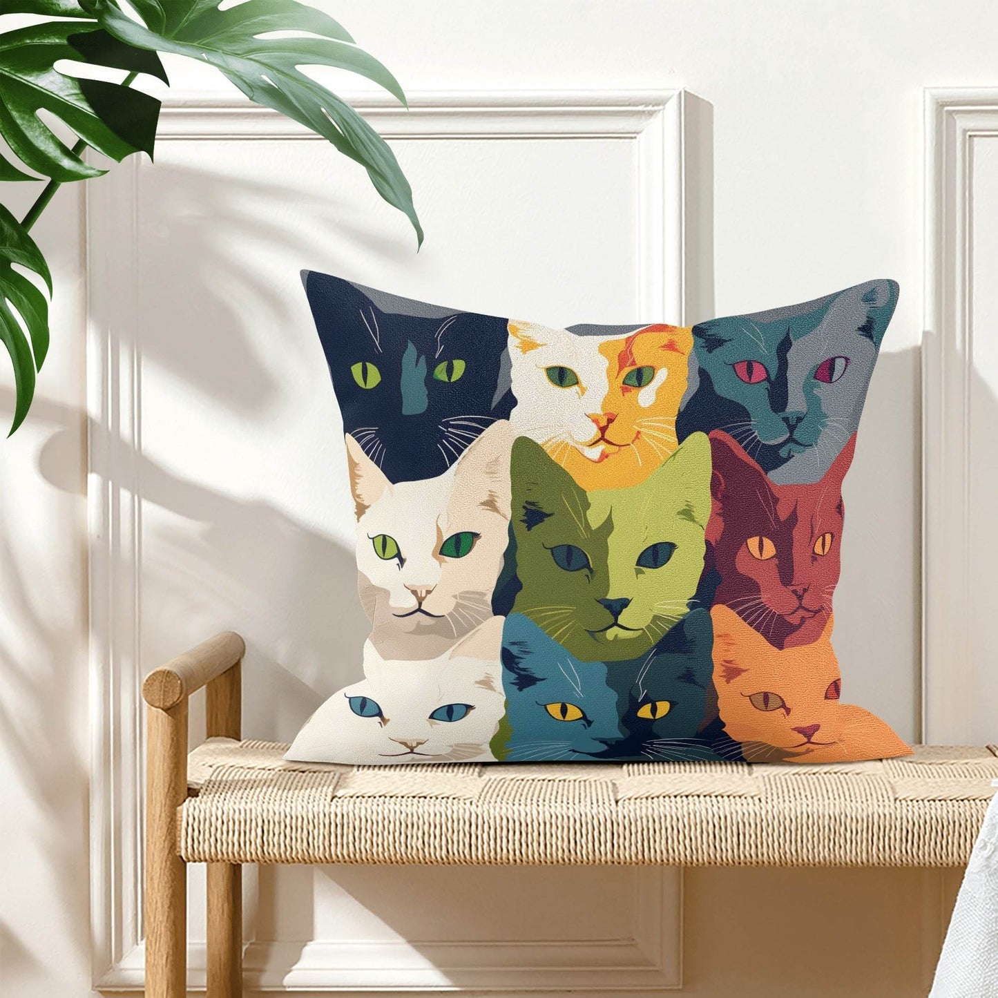Short Plush Pillow Case - Square - WePrint