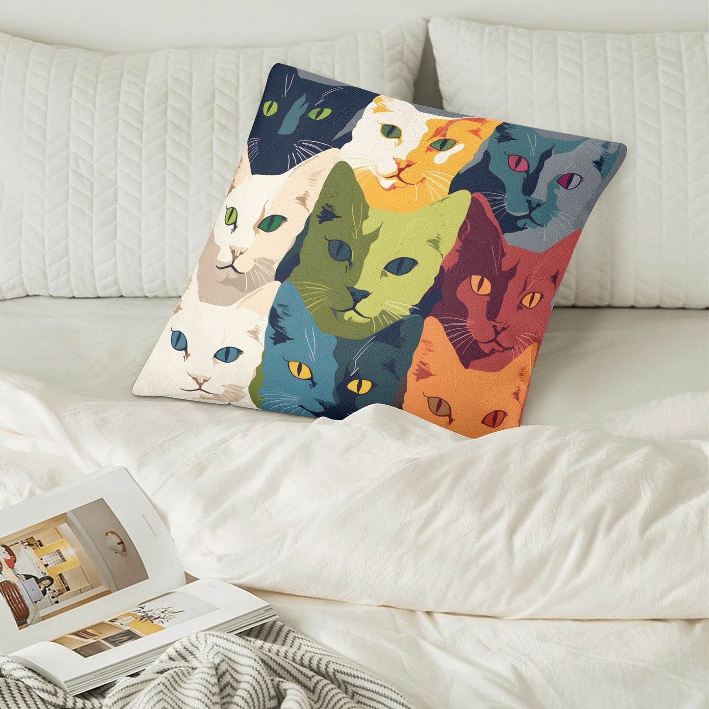 Short Plush Pillow Case - Square - WePrint