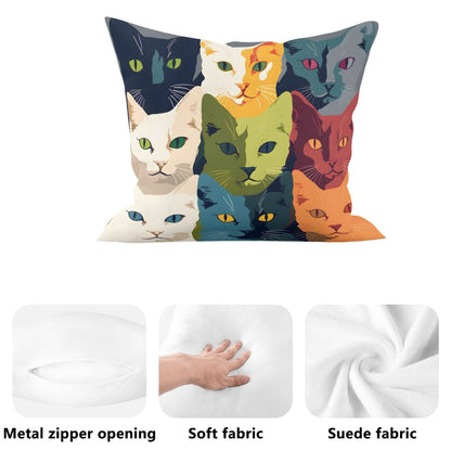 Short Plush Pillow Case - Square - WePrint
