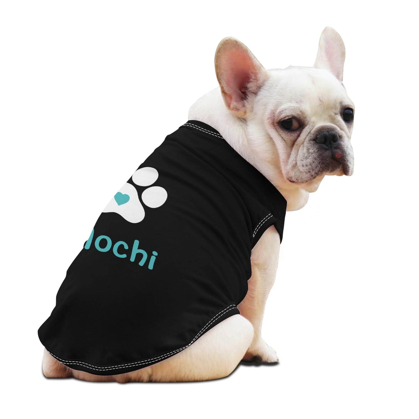 Custom Pet Shirt with Paw Print and Heart - WePrint