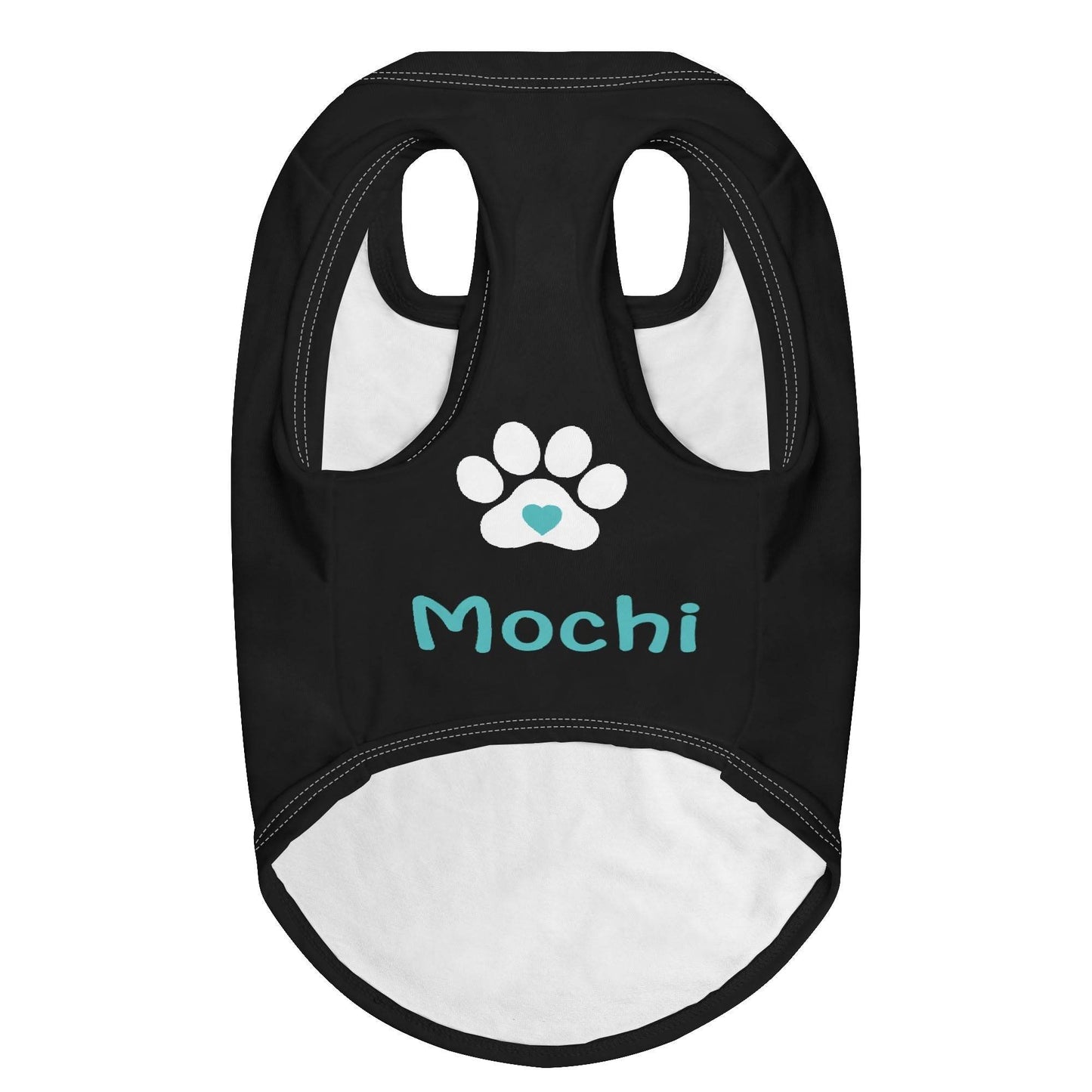 Custom Pet Shirt with Paw Print and Heart - WePrint