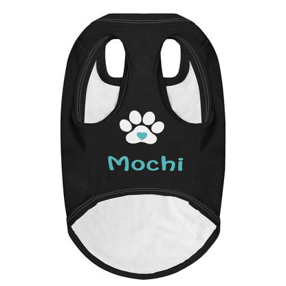 Custom Pet Shirt with Paw Print and Heart - WePrint