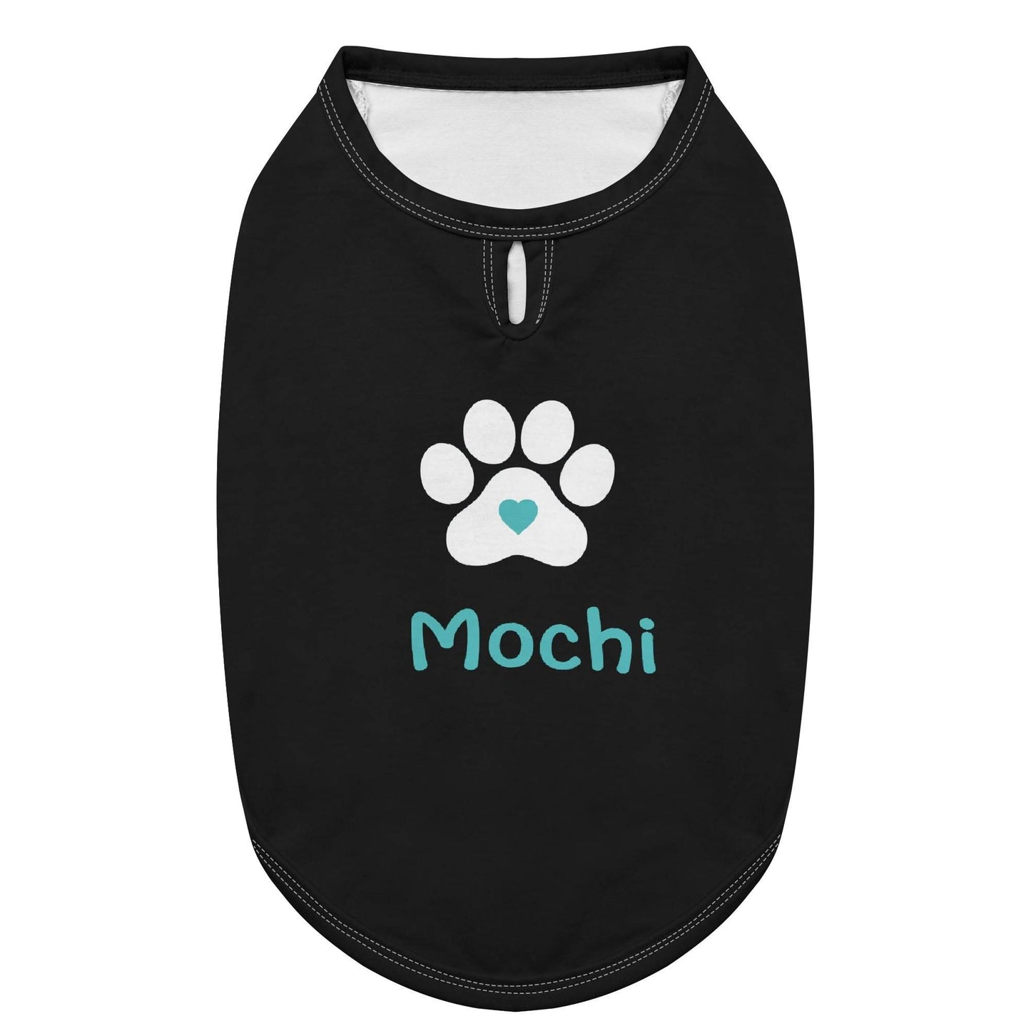 Custom Pet Shirt with Paw Print and Heart - WePrint