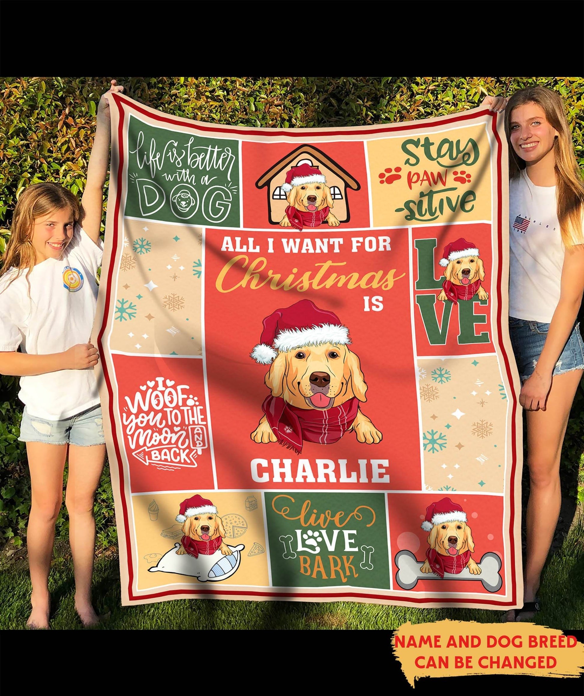 All I want - Personalized Custom Fleece Blanket - WePrint