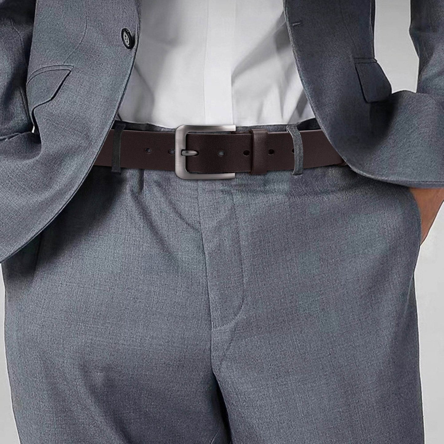 Engraved Leather Brown Belt - WePrint