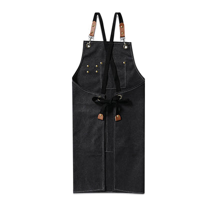 Unisex Canvas Cross Back Chef Apron - WePrint